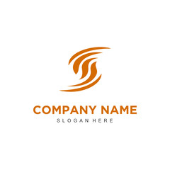 Poster - letter s logo design vector