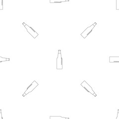 Wall Mural - Closed bottle pattern seamless vector repeat geometric for any web design