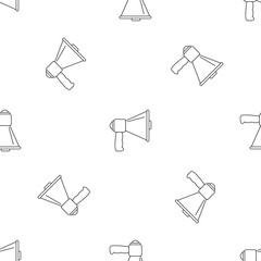 Sticker - Megaphone with handle pattern seamless vector repeat geometric for any web design