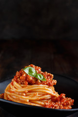 Wall Mural - Spaghetti pasta with bolognese sauce