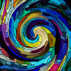 Wall Mural - Perspectives of Spiral Color
