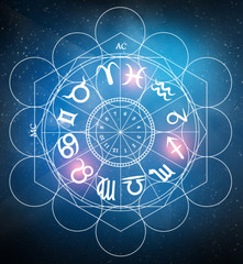 Wall Mural - zodiac signs astrology concept