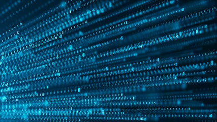 Wall Mural - binary code abstract technology background. big data. coding or hacker concept. binary code. compute