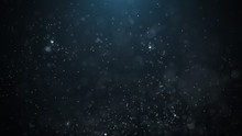 Dust Particles. Abstract Particle Background. Dots Background. 4k Rendering.