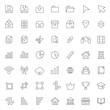 © Fuadi Alhusaini - big set of ui - ux icons vector design with simple outline and modern style, editable stroke