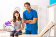 © Elnur - Young tennis player visiting doctor traumatologist