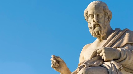 Wall Mural - Close Up Of Ancient Greek Philosopher Plato