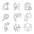 © IMG visuals icons - Business management linear icons set