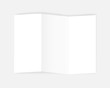 © ann_ounce - A4 Z fold blank white booklet - folding leaflet - trifold paper brochure