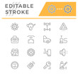 © motorama - Set of car related line icons