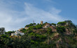 San Juan castle, on top of the mountain, Blanes, Costa Brava. Panoramic view