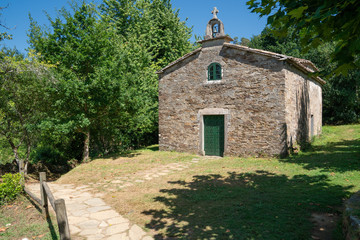 Pedrouzo, Camino de Santiago trail, Galicia, Spain