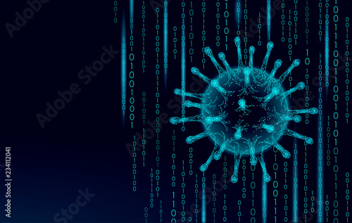 Fotomural Virus soft 3D internet security