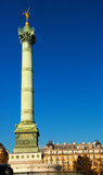 Fototapeta Paryż - Place de la Bastille with July column