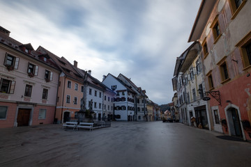 Poster - Skofja Loka town square