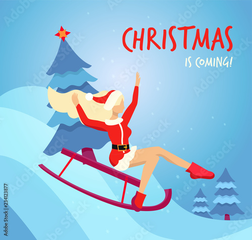 wallpapers Sliding Down A Hill Cartoon adobe stock
