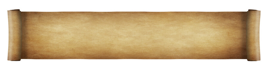 Wall Mural - aged paper scroll - long