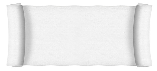Wall Mural - old white paper scroll 2