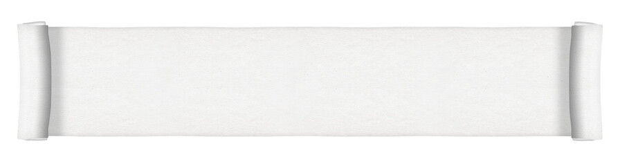 Wall Mural - white paper scroll - long