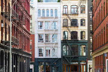 Fototapeta Old Buildings in Soho Manhattan, New York City