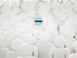 © Mikhail Mishchenko - Man with flag of botswana in a crowd