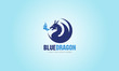 Blue Dragon - vector logo