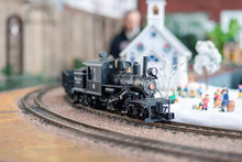 Holiday Model Train Scene