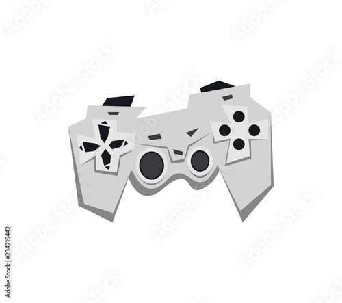 Retro Gamepad In Cartoon Style With Shadow Video Game Controller Game In Cartoon Style Buy This Stock Vector And Explore Similar Vectors At Adobe Stock Adobe Stock