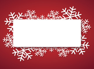 Wall Mural - snowflake banner for web Christmas concept background vector illustration eps 10 