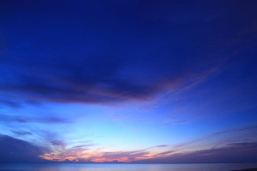 beautiful sky at twilight time