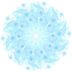 Wall Mural - the science and mathematics abstract background with circles, cube, triangles and a lot of lines. sa