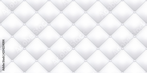 White leather upholstery texture pattern background Tableau sur Toile