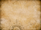 Fototapeta Mapy - medieval old nautical map background