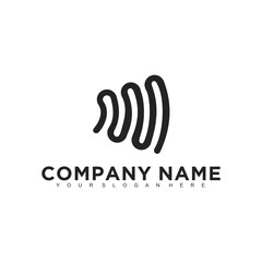 Aufkleber - Simple minimalistic modern professional logo design of technology vector EPS illustrator template