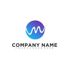 Aufkleber - Simple minimalistic modern professional logo design of technology vector EPS illustrator template