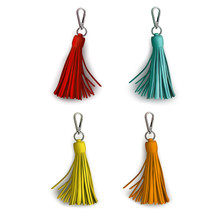 Fittings For Women's Handbag. Decorative Pendant Tassel. Red, Mint, Yellow, Orange.