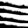 © vertyr - Horizontal banners of silhouettes wavy meadow on slope side.