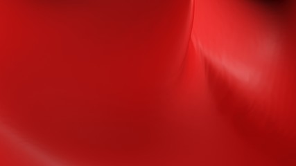 Abstract background red surface rippled with light and shadows - 3D rendering illustration