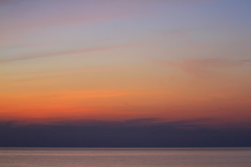 Wall Mural - sunset over the sea