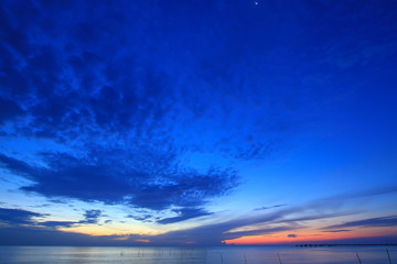 Wall Mural - sunset over the sea