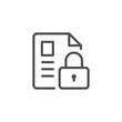 © motorama - Document security line icon