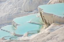 Pamukkale, Natural Pool With Blue Water, Turkey