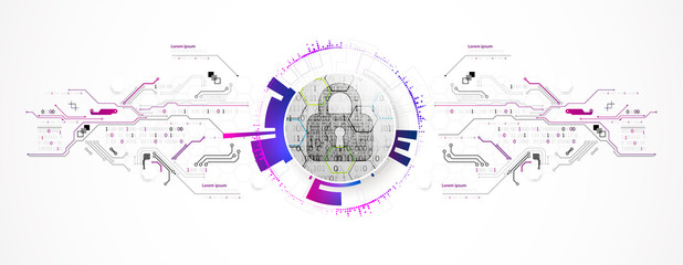Secure digital space. Virtual confidential, programming protection.