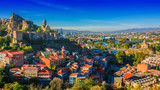 Fototapeta  - Panoramic view of Tbilisi, Georgia