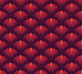 Wall Mural - vector classic floral art nouveau seamless pattern. stylish abstract art deco texture.