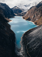 Laguna Paron In Peruvian Andes Blue Lake