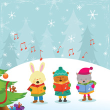 Christmas Cat Carolers Free Stock Photo - Public Domain Pictures