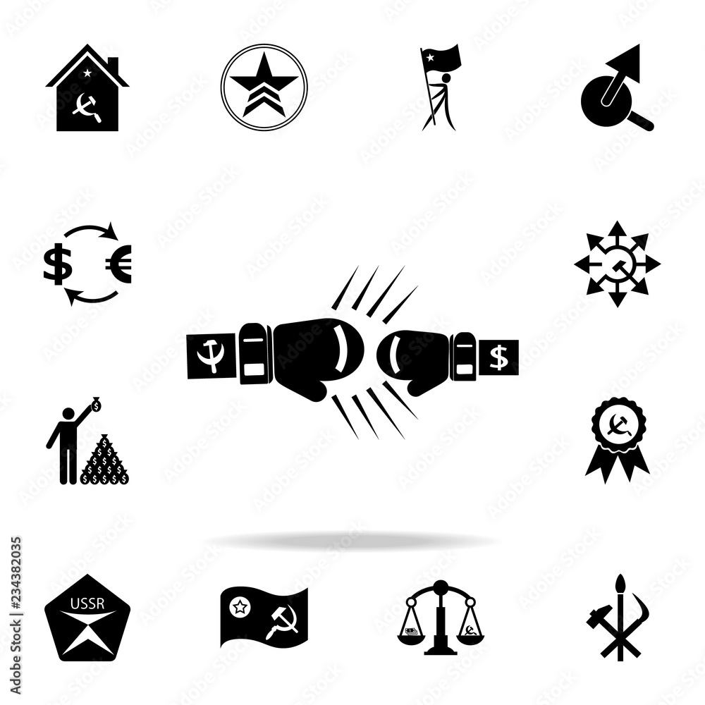 boxing gloves capitalism and communism icon. Detailed set of communism and socialism  icons. Premium graphic design. One of the collection icons for websites,  web design, mobile app Stock Vector | Adobe Stock, image size:1000x1000