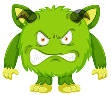 A Green Monster Character