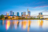 Fototapeta  - View of Frankfurt city skyline in Germany